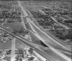 An airview of east-west expressway in Fort Worth