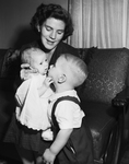 Mrs. Sam J. Johnson, and children, Elizabeth Dean and Sammy Joe Jr.