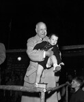Amon Carter with his grandson, J. Lee Johnson IV