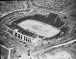 Airview of stadium during presentation at Texas Christian University vs. Southern Methodist game