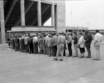 Football fans at Amon Carter Stadium