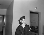 Star-Telegram Junior. Durwood Barnes, sailor who formerly worked in composing room, bust shot