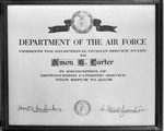 Copy of Air Force award to Amon G. Carter