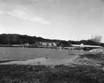 Concession building and boat docks at Cleburne State Park Lake