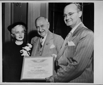 Amon G. Carter (center) receiving recognition from the Airports Advisory Committee