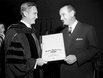 Series on W. Stuart Symington receiving honorary degree of doctor of laws at Baylor University