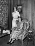 Mrs. R. J. May of Oklahoma City, seated, and Mrs. J. H. Van Zant.