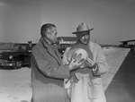 Amon Carter and Antonio J. Bermudez, director of Petroleos Mexicons. Bermudez and group of Mexican officials are inspecting Greater Fort Worth, Texas International Airport