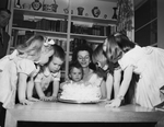 Series on Karen Carter Johnson's first birthday party.