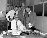 Sheriff Montgomery, G. L. Addison, Clyde Mays and H. T. Brannon