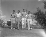 Golfers Bob Meek, Jim Vickers, Dan Jenkins, and Bill Tatum