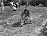 Knights of Columbus, picnic. Mary Hoch, participant in the children's block race
