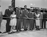 Fair Oaks Shopping Center. Lionel W. Bevan Sr., Mayor Edwards, Artice Lilly and Erle White