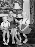 Mrs. C. S. Irvine and children, Janie and Jimmy