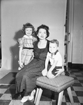 Mrs. L. M. Burton and children, Bettye and Barry