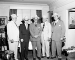 Left to right, Sid Richardson, Elwyn E. Winne, New York; J. Peter Grace, New York; Amon G. Carter, and Delos W. Rentzel