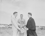Robert Farley, D. T. Meuville and Reverend Paul Schroeder