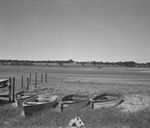 Boats and docks high and dry at Eagle Mountain Lake