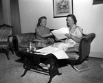 Mrs. Paul P. Sanborn and Mrs. J. Homer Wright of the Woman's Club of Fort Worth