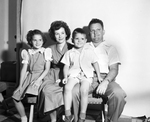 Chief Petty Officer and Mrs. W. L. Lewis, and Their Two Children Donna Lee and James Dwight