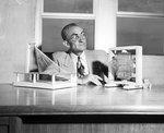 Texas Christian University, New Science Building: Dr. Charles R. Sherer, Shown at Desk