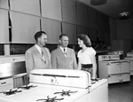 Monning Junior High School: Glenda Johnson, Shown With Rupert Pownder and Ree Bostick, Looking at New Stove