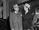 Mr. and Mrs. L. W. (chip) Robert of Washington and Atlanta alone and with Amon Carter