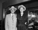 Mr. and Mrs. L. W. (chip) Robert of Washington and Atlanta alone and with Amon Carter