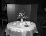 "Pink Tea" table arranged by Mrs. Alfred McKnight