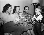 Mrs. Franz Schoenemann, Mrs. Sam D. Williams, Sergeant Williams and children Sammy and Warner Williams