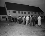 1952 Presidential Election. Voters stand in line at Precinct 118, Ridglea Methodist Church, Winthrop and Locke