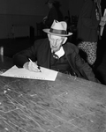 Presidential Election. W. C. Pitchford, 93, casting his ballot