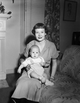 Mrs. Preston Stedman and son, Preston Slessor Stedman of Rochester, New York