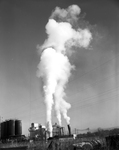 Condense, water vapor rising from the American Cyanamid Company, 600 N. Jones