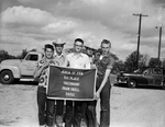 FFA team from Iowa Park, J. C. Bridges, Eddie Whittenberg, Thurmond Thomas, Tom Seely of Coleman and J. K. Bradshaw