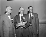 Rotary. J. P. Tarry, Wichita Falls, M. W. Larmour, Graham; and Jim McCulloch of Stamford