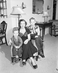 Mrs. Harry B. Burr Junior with sons