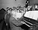 William J. Marsh and choir