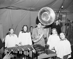 Star-Telegram Christmas Tree and Music Festival performers Evalie Hawes, Mary Jane Ware, Raul Trevino, Nancy Tilley, and Dianne Greene