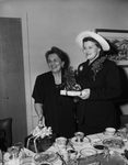 Mrs. A. Blieden of San Antonio, left, and Mrs. John Morgan