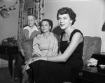 Mrs. Gwynne Clark and children, Gwynne Junior and Gwen
