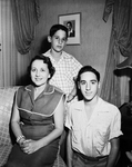 Mrs. A. M. Herman with her sons, Morton and Don