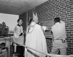 Most Reverend Thomas K. Gorman with Reverend Robert Johnson and J. T. Gurley at Catholics, Fort Worth