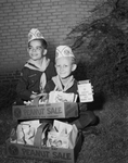 National Kid's Day. Cub Scouts, Walter Lynn Martin and David Watt Turner with peanuts to be sold