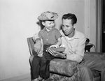 Sgt. Bobby W. Jarvis of Wichita Falls with nephew, Mike Greene by Wilburn Davis