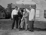 Englewood Methodist Church. M. S. Otis, Reverend Erwin F. Bohmfalk, Reverend B. L. McCord and Bob Beckman