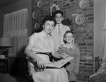 Mrs. Seymour Spiegel and sons, Andy and Ricky
