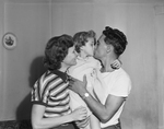 Master Sergeant George Rainwater with his wife and daughter by Dub McPhail