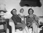 Mrs. Joe Driskell, Micki Lynn Driskell and Mrs. Douglas Calverly of Leicester, England