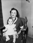 Mrs. Van E. Hall and daughter, Sandra Jeanne